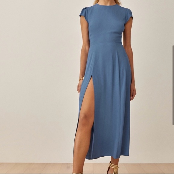 Reformation Gavin Dress, Morning Glory - Picture 1 of 7